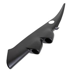 Gauge Pod, Dual 2 1/16 in., Black, ABS Plastic, Chevy, GMC, Pickup/Duramax with Speaker, Each