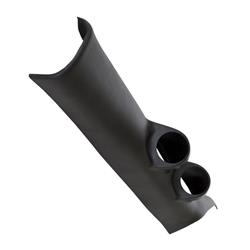 Gauge Pod, Pillar, Dual, 2 1/16 in., Black, Full Pillar Coverage, Chevy, GMC, Each