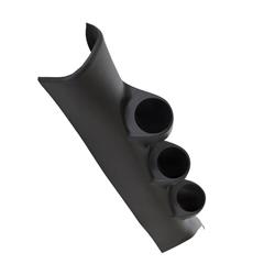 Gauge Pod, Pillar, Triple, 2 1/16 in., Black, Full Pillar Coverage, Chevy, GMC, Each