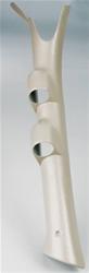 Gauge Pod, Dual 2 1/16 in., Tan ABS, Dodge, Pillar Mount, Each