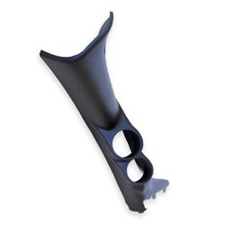 Gauge Pod, Pillar, Dual, 2 1/16 in., Black, Full Pillar Coverage, Ford, Each