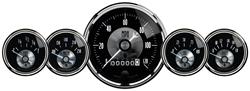 Gauge Kit, Analog, Prestige, Speedometer, Water Temperature, Fuel Level, Voltmeter, Oil Pressure, Kit