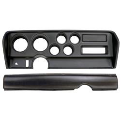 Gauge Panel, Direct-Fit, Instrument Cluster, Black, Plastic, Two 5 in. Holes, Four 2 1/16 in. Holes, Mercury, Each