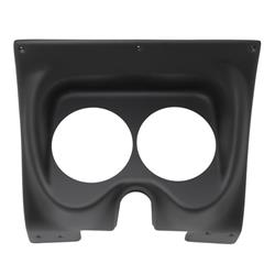 Gauge Panel, ABS Plastic, Black, Two 5 in. Holes, Chevy, Pontiac, Each