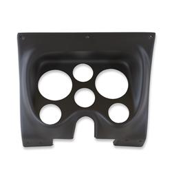 Gauge Panel, Direct-Fit, ABS Plastic, Black, Four 2 1/16 in. Holes, Two 3 3/8 in. Holes, Chevrolet, Pontiac, F-Body, Each