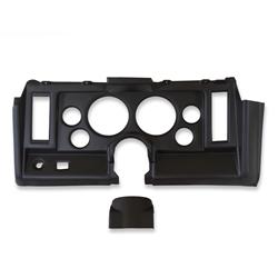 Gauge Panel, Direct-Fit, ABS Plastic, Black, Four 2 1/16 in. Holes, Two 5 in. Holes, Chevrolet, Camaro, Each