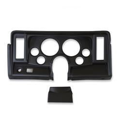 Gauge Panel, Direct-Fit, ABS Plastic, Black, Four 2 1/16 in. Holes, Two 5 in. Holes, Chevrolet, Nova, Each