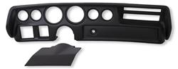 Gauge Panel, Direct-Fit, ABS Plastic, Black, Four 2 1/16 in. Holes, Two 3 3/8 in. Holes, Chevrolet, Each