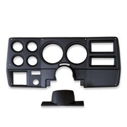 Gauge Panel, Direct-Fit, ABS Plastic, Black, Four 2 1/16 in. Holes, Two 5 in. Holes, Chevrolet, GMC, Each