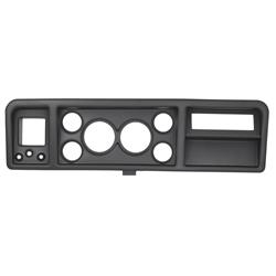 Gauge Panel, ABS Plastic, Black, Four 2 1/16 in. Holes, Two 3 3/8 in. Holes, Ford, Each