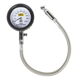 Tire Pressure Gauge, Analog, 0-100 psi, Bleed Valve, Each