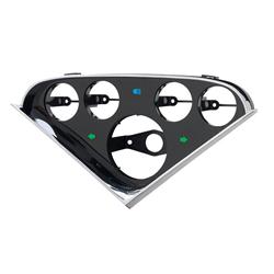 Gauge Panel, Direct-Fit, ABS Plastic, Black, One 3 3/8 in. Hole, Four 2 1/16 in. Holes, Chevrolet, Truck, Each