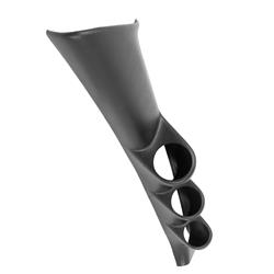 Gauge Pod, Triple 2 1/16 in., Black ABS, for use on Acura®, Each