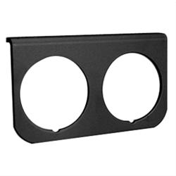 Gauge Panel, Aluminum, Black, Two 2 1/16 in. Holes, Universal, Each