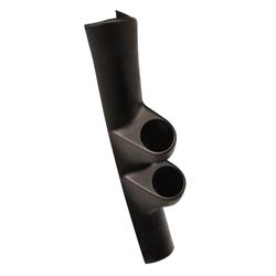Gauge Pod, Dual 2 1/16 in., Black ABS, for use on Honda®, Each