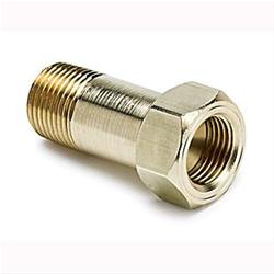 Temperature Adapter, Extended Length, Male 3/8 in. NPT to Female 5/8 in.-18, Brass, Natural, Each