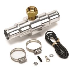 Radiator Hose Adapter, Aluminum, 1 in. to 1.25 in., with Sending Unit Port, Kit
