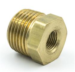Fitting, Reducer, NPT to NPT, Straight, Brass, Natural, 1/2 in. NPT, 1/8 in. NPT, Each
