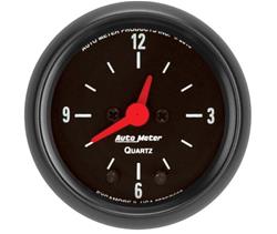 Gauge, Z-Series, Clock, 2 1/16 in., Analog, Electrical, Each