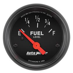 Gauge, Z-Series, Fuel Level, Empty/Full, 0 Ohms/90 Ohms, 2 in., Analog, Electrical, Each