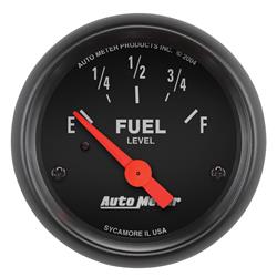 Gauge, Z-Series, Fuel Level, Empty/Full, 0 Ohms/30 Ohms, 2 1/16 in., Analog, Electrical, Each