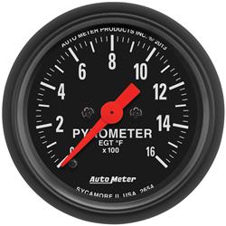 Gauge, Z-Series, Pyrometer Kit, 0-1,600 Degrees F, 2 1/16 in., Analog, Electrical, Each