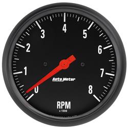 Tachometer, Z-Series, 0-8,000 rpm, 5 in., Analog, Electrical, Each