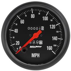Speedometer, Z-Series, 0-160 mph, 5 in., Analog, Mechanical, Each