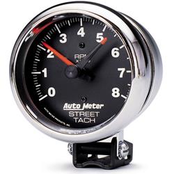 Tachometer, Performance Series, 0-8,000 rpm, 3 3/4 in., Analog, Electrical, Each