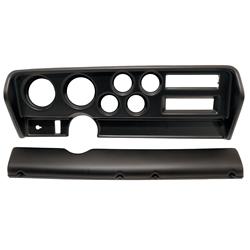 Gauge Panel, Direct-Fit, Instrument Cluster, Black, Plastic, Two 3 3/8 in. Holes, Four 2 1/16 in. Holes, Pontiac, Each
