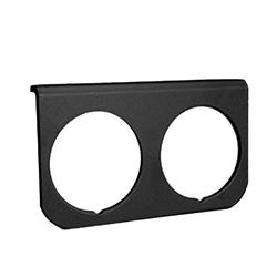 Gauge Panel, Aluminum, Black, Two 2 5/8 in. Holes, Universal, Each