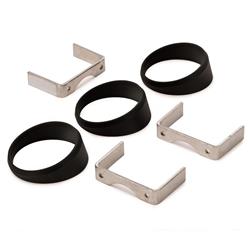 Gauge Angle Rings, 15 Degrees, Plastic, Black, for 2 5/8 in. Diameter Gauges, Set of 3