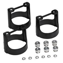 Gauge Mounts, Plastic, Black, Fits 2 5/8 in. Diameter, Includes Aluminum Thumb Nuts, Set of 3