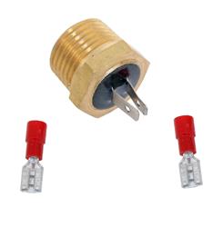 Temperature Switch, Dual Wire Installation, 220 Degrees F On, 190 Degrees F Off, 1/2 in.-14 NPT, Each