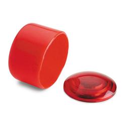 Lens and Cover, Red, 1.625 in. Diameter, Set