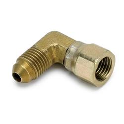 Fitting, 90 Degree, Swivel-Type, -4 AN Male to -4 AN Female, Brass, Each