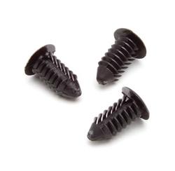 Gauge Pod/Pillar, Fasteners, Plastic, Black, Set of 10