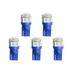 LED Replacement Bulb, Blue, Set of 5