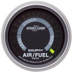 Gauge, Sport-Comp II, Air/Fuel Ratio, Lean/Rich, 2 1/16 in., Analog, Electrical, Each