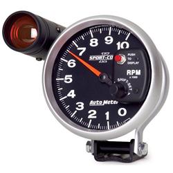 Tachometer, Sport-Comp II, 0-10,000 rpm, 5 in., Analog, Electrical, with Shift Light, Each
