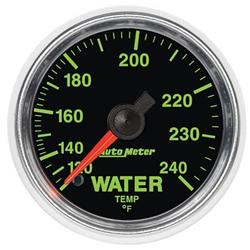 Gauge, GS, Water Temperature, Full Sweep, 120-240 Degrees F, 2 1/16 in., Analog, Mechanical, Each