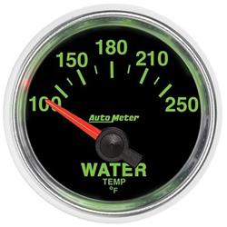 Gauge, GS, Water Temperature, Short Sweep, 100-250 Degrees F, 2 1/16 in., Analog, Electrical, Each
