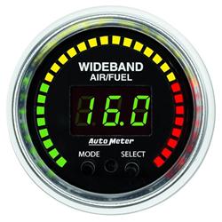 Gauge, GS, Air/Fuel Ratio, 0-5 V Wideband, Lean/Rich, 2 1/16 in., Digital, Electrical, Each