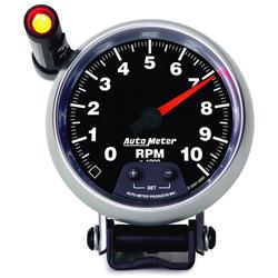 Tachometer, GS, 0-10,000 rpm, 3 3/4 in., Analog, Electrical, Each