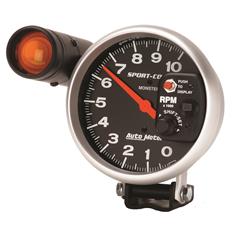 Tachometer, Sport-Comp, 0-10,000 rpm, 5 in., Analog, Electrical, with Shift Light, Each