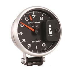Tachometer, Sport-Comp, 0-8,000 rpm, 5 in., Analog, Electrical, Each