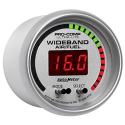 Gauge, Ultra-Lite, Air/Fuel Ratio, 0-4 V Output Feed, Wideband, Lean/Rich, 2 1/16 in., Electrical, Each