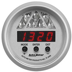 Shift Light, Ultra-Lite Digital Pro, Level 1, Silver Housing, Amber Lens, Each