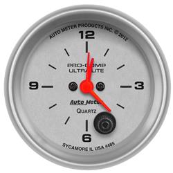 Gauge, Ultra-Lite, Clock, 2 5/8 in., Analog, Electrical, Each