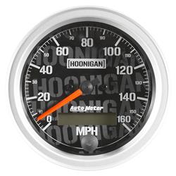 Speedometer, Hoonigan, Ultra-Lite, 0-160 mph, 3 3/8 in., Analog, Electrical, Each